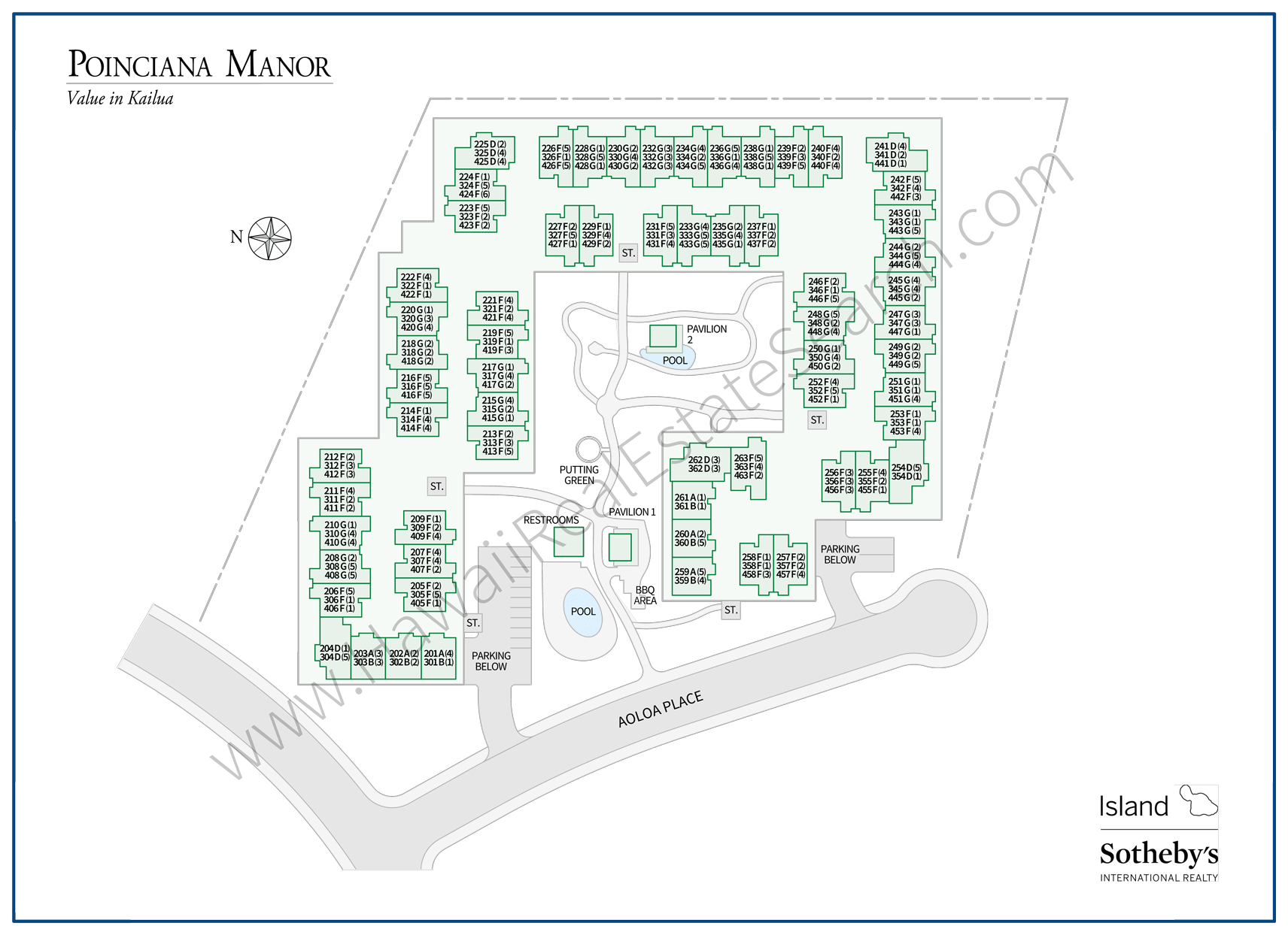 Poinciana Manor Map